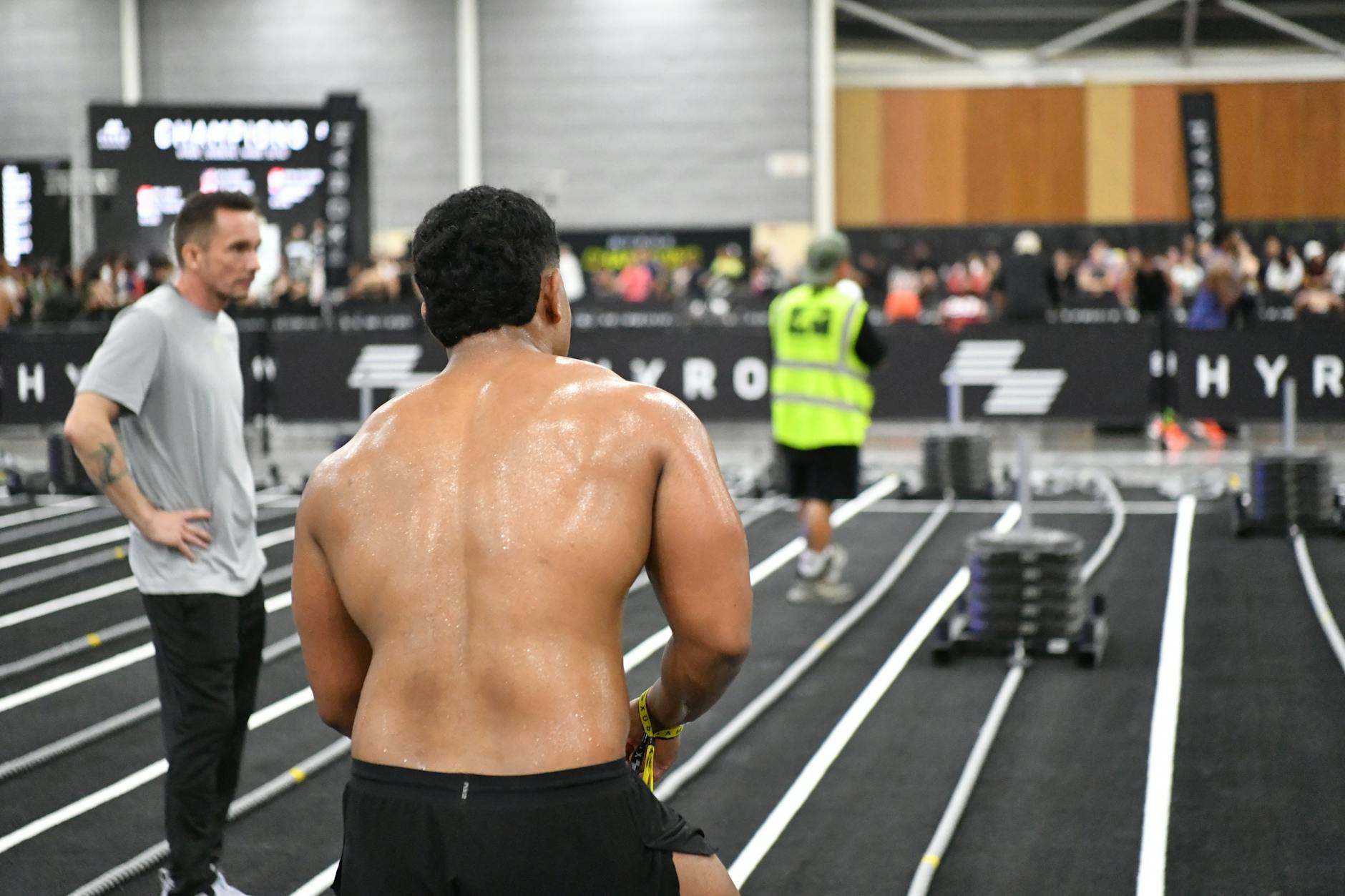 intense indoor fitness competition in singapore